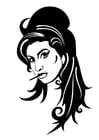 Disegni da colorare Amy Winehouse