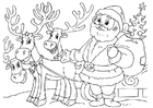 Babbo Natale con le renne