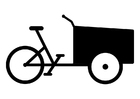Disegni da colorare bicicletta cargo