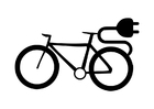 Disegni da colorare bicicletta elettrica