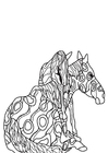 Disegni da colorare cavallo con puledro