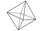 Disegni da colorare figura geometrica - octaedro