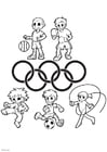 Disegni da colorare Giochi Olimpici
