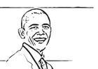 Disegni da colorare Il presidente Barack Obama