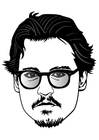 Disegni da colorare Johnny Depp