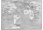 Disegni da colorare mappa del mondo 1548
