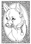 Disegni da colorare ritratto di cane