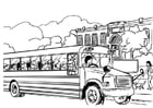 Disegni da colorare scuola bus
