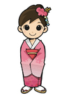 immagini ragazza in kimono