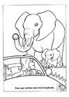 Disegni da colorare elefanti