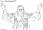 Disegno da colorare Papa Benedetto XVI