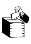Disegni da colorare urna elettorale