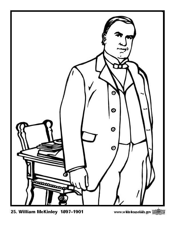 Disegno da colorare 25 william mckinley