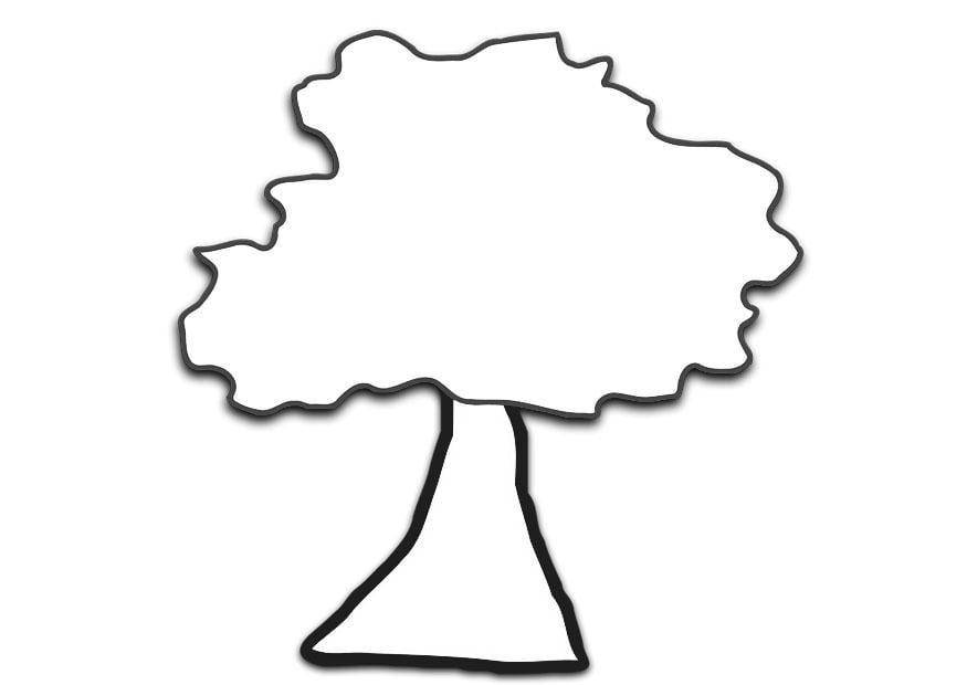 Disegno da colorare albero