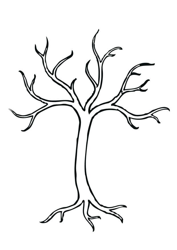 Disegno da colorare albero