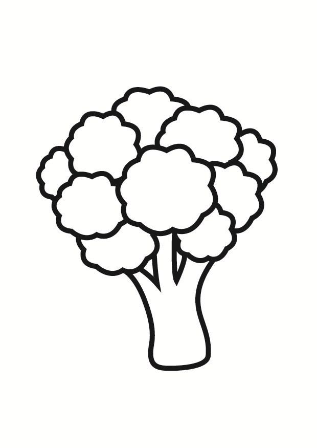 Disegno da colorare broccoli