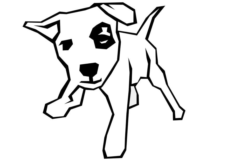 Disegno da colorare cane