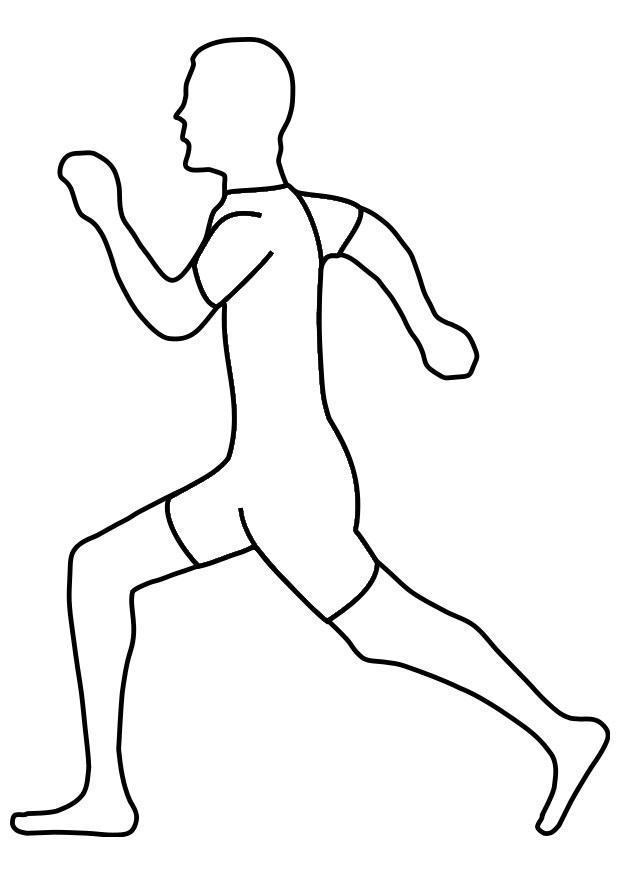 Disegno da colorare correre