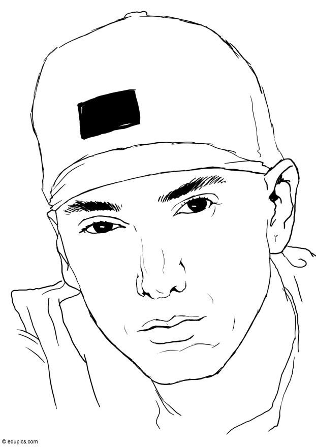 Disegno da colorare eminem