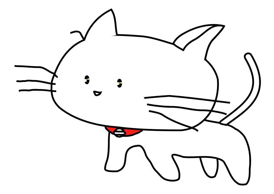 Disegno da colorare gatto