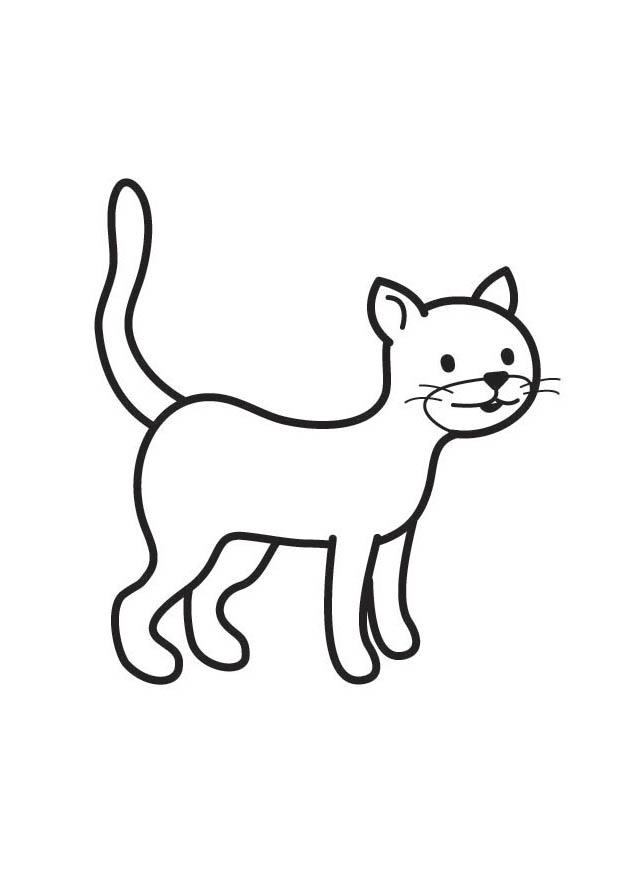 Disegno da colorare gatto