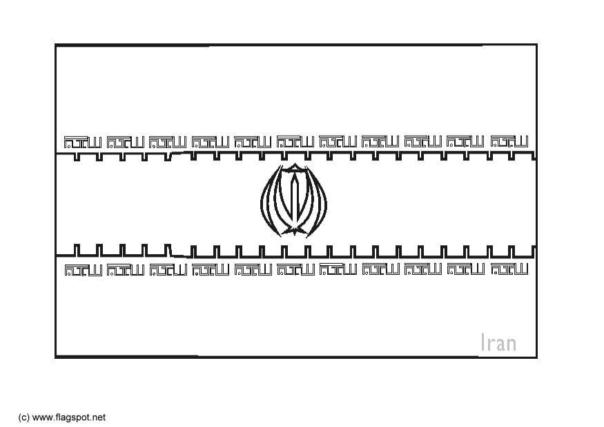 Disegno da colorare iran