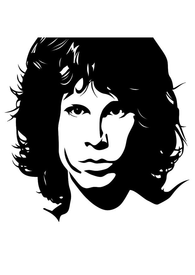 Disegno da colorare jim morrison