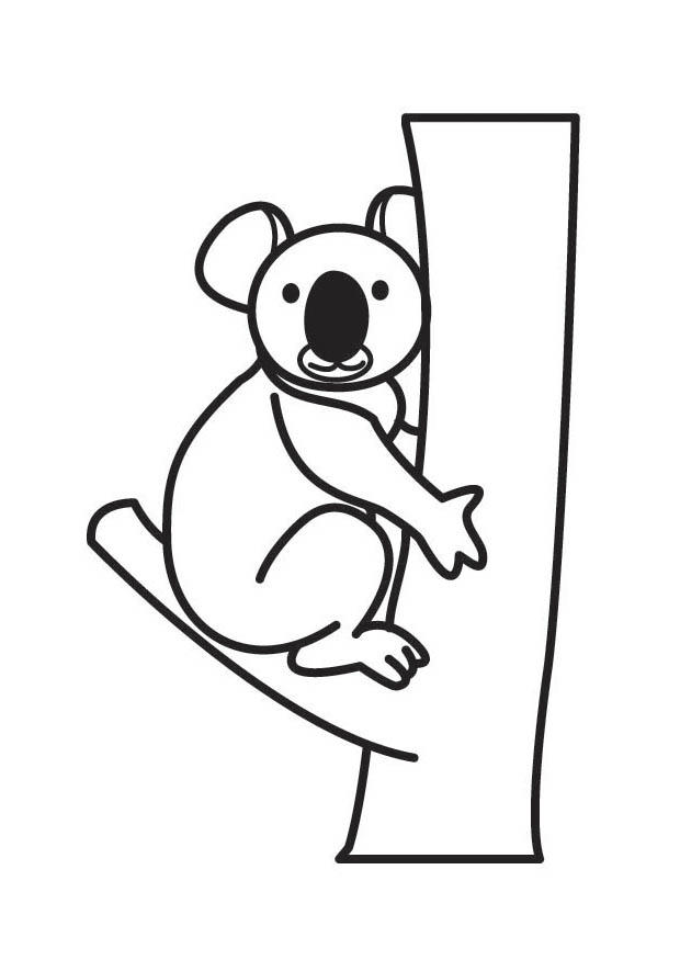 Disegno da colorare koala