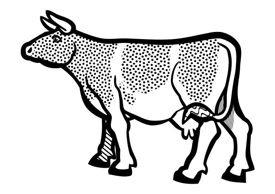 Disegno da colorare mucca