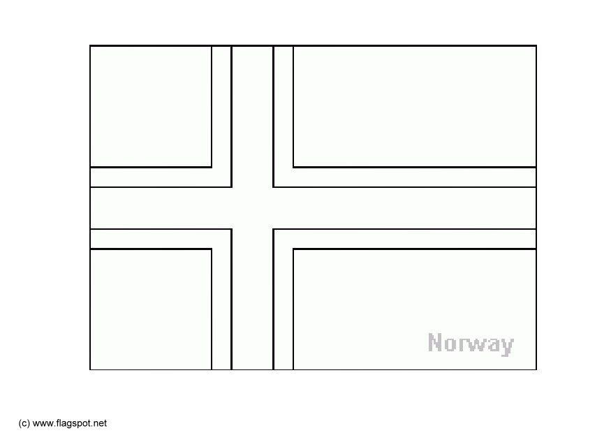 Disegno da colorare norvegia