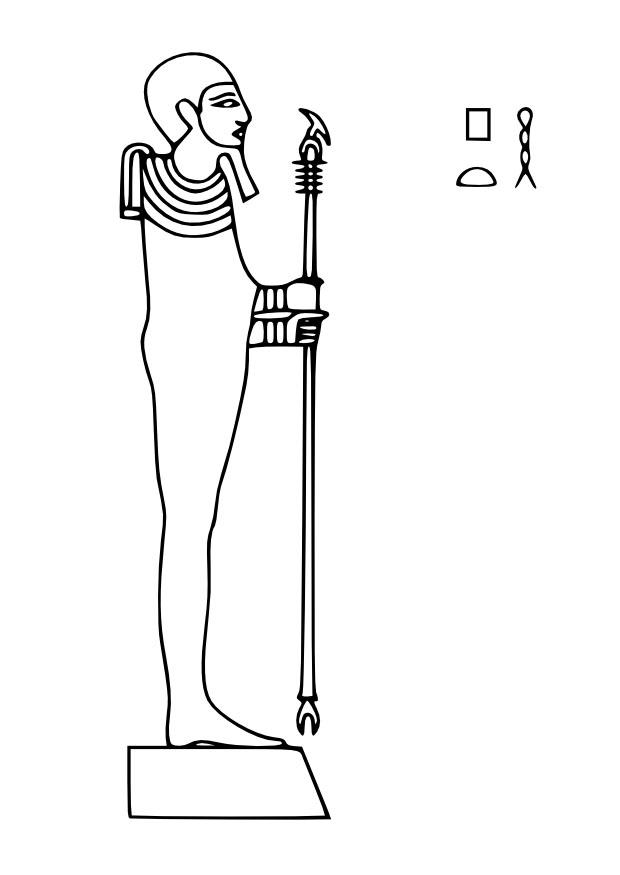 Disegno da colorare ptah