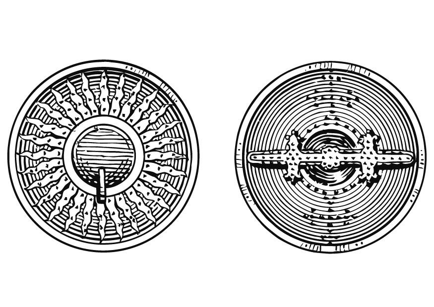 Disegno da colorare scudo