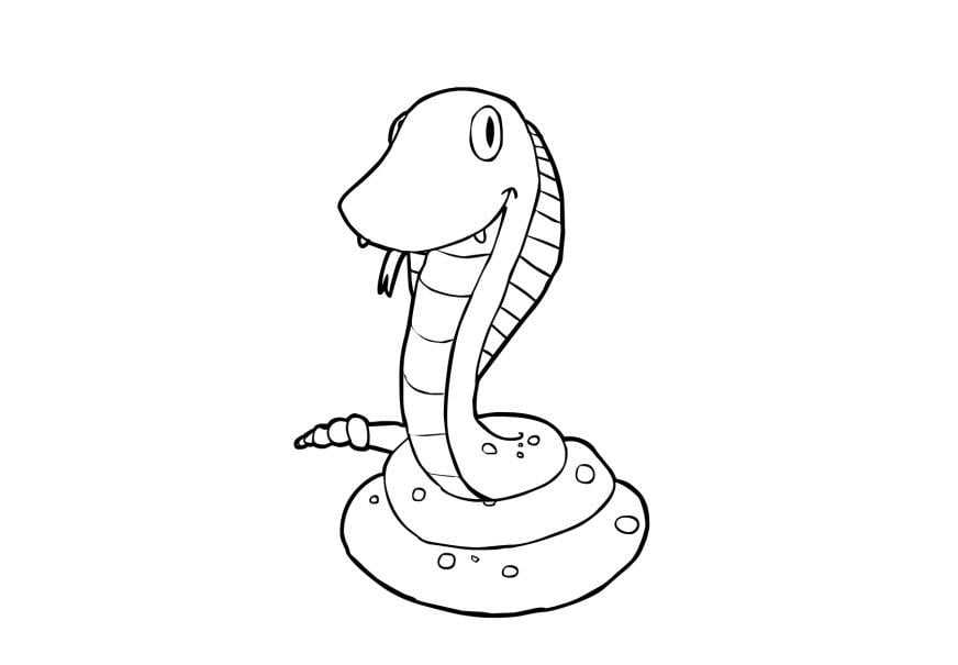 Disegno da colorare serpente