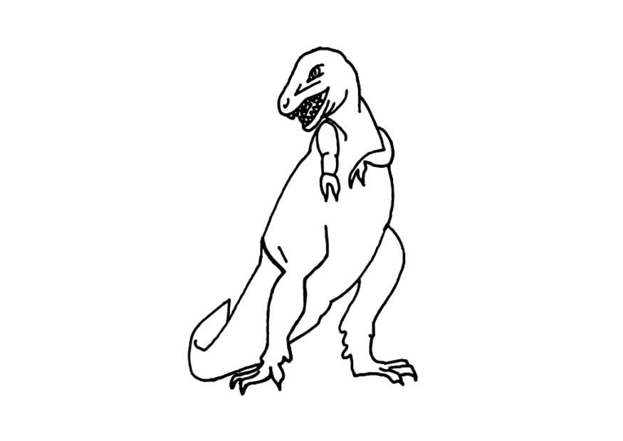 Disegno da colorare t-rex