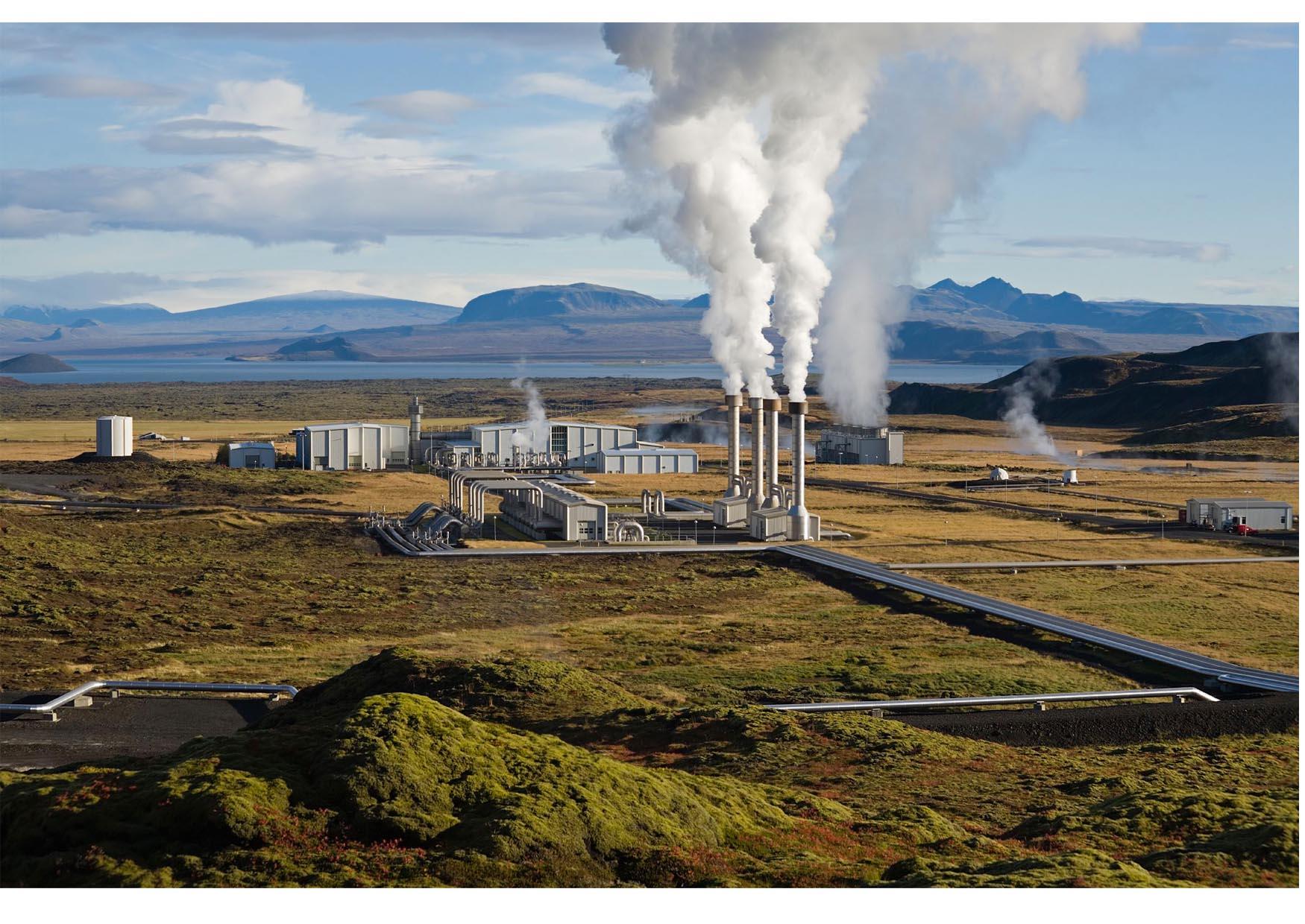 Foto centrale geotermica