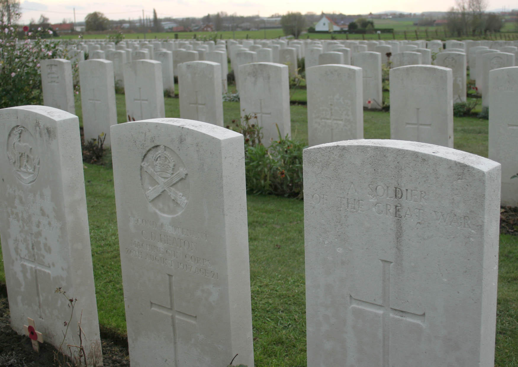 Foto cimitero tyne cot