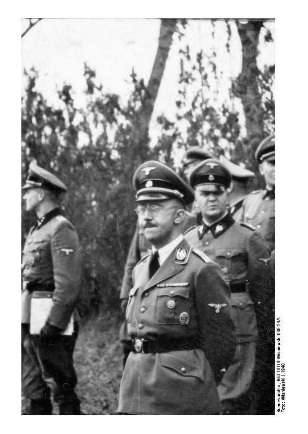 Foto francia, himmler con ufficiali della ss