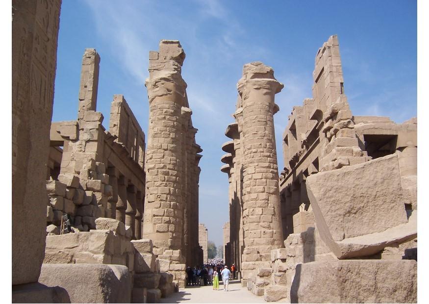 Foto il tempio di karnak a luxor, egitto