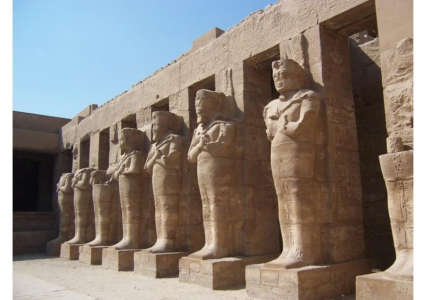 Foto il tempio di karnak a luxor, egitto