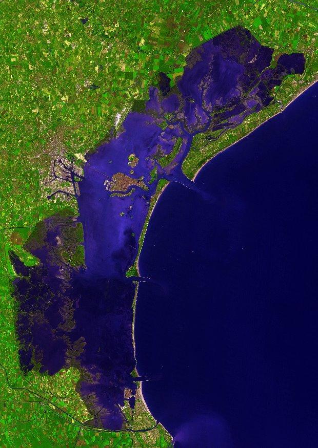 Foto immagine satellitare venezia