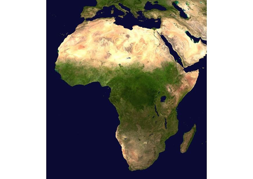 Foto immagine satellite africa