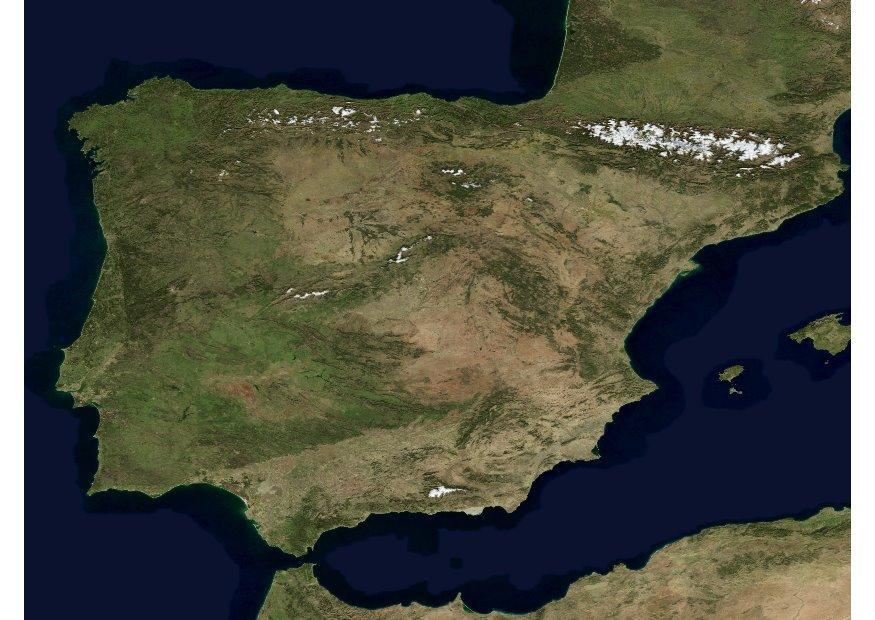 Foto immagini satellitare spagna