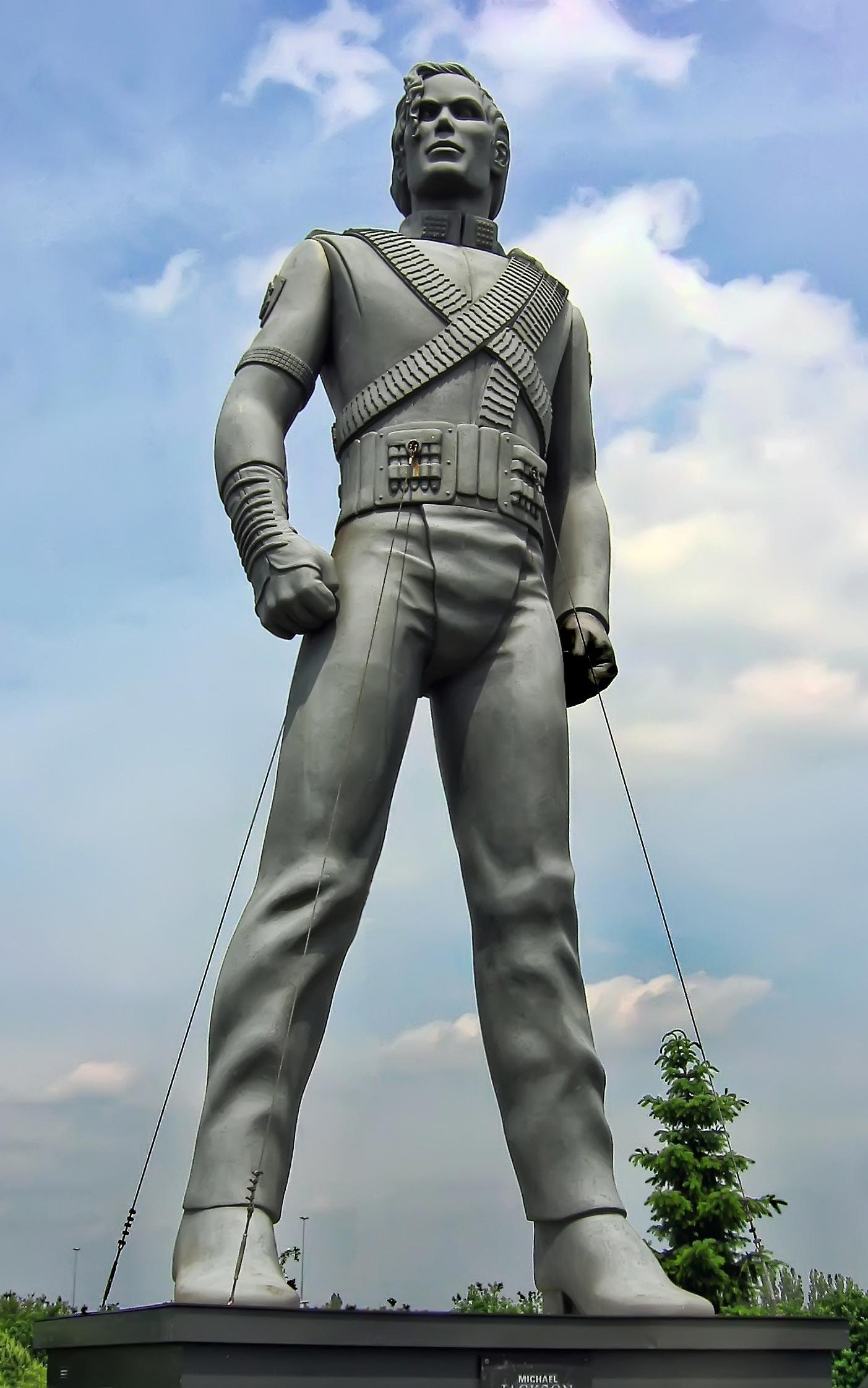 Foto statua di michael jackson