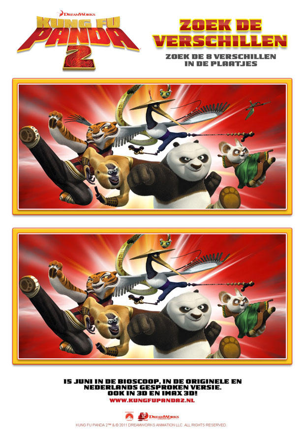 immagine cerca le differenze - kung fu panda 2