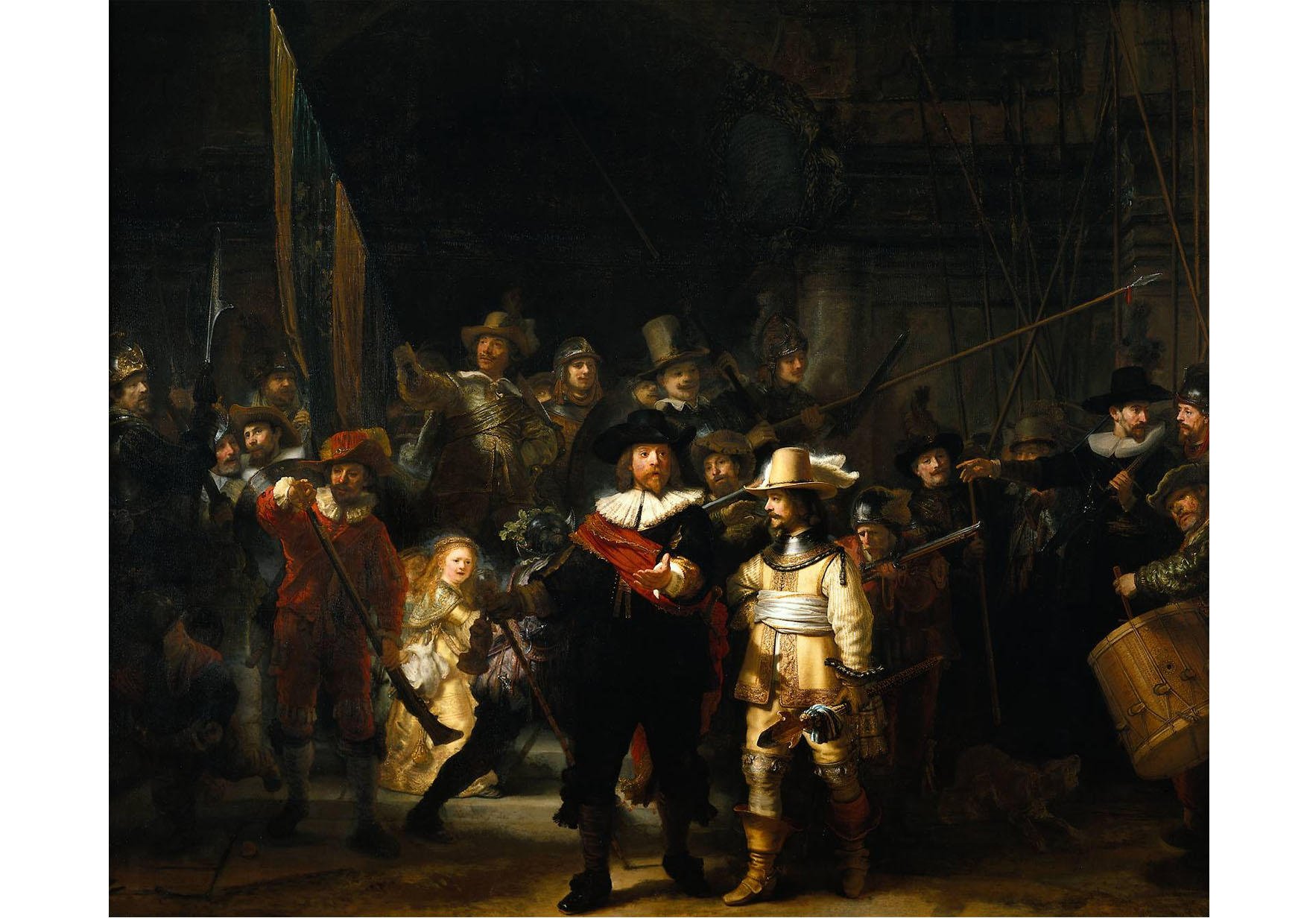 immagine la guardia di notte - rembrandt