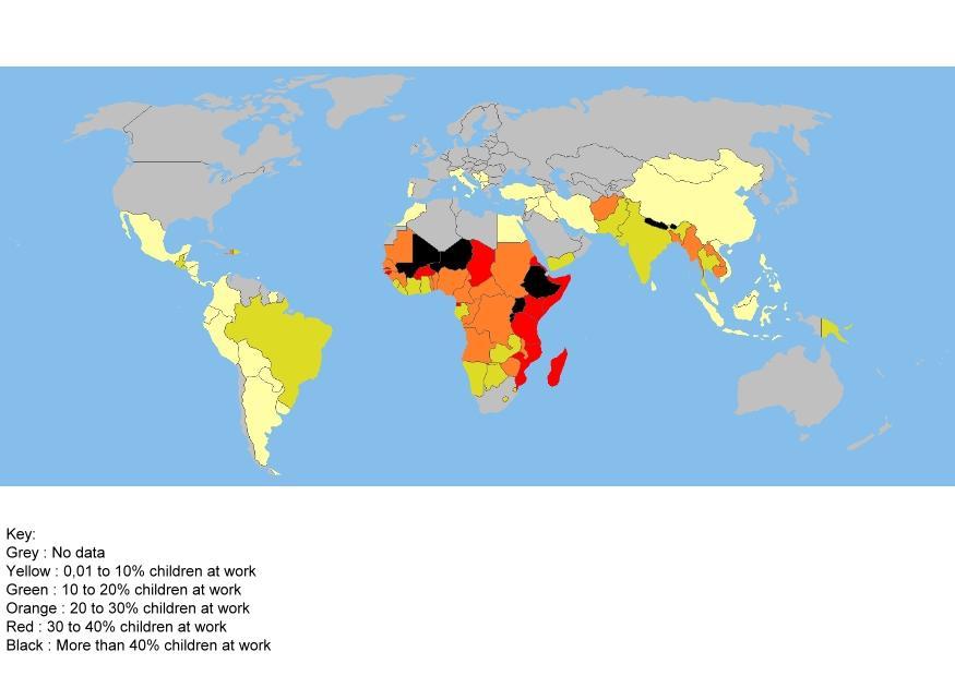 immagine mappa lavoro infantile