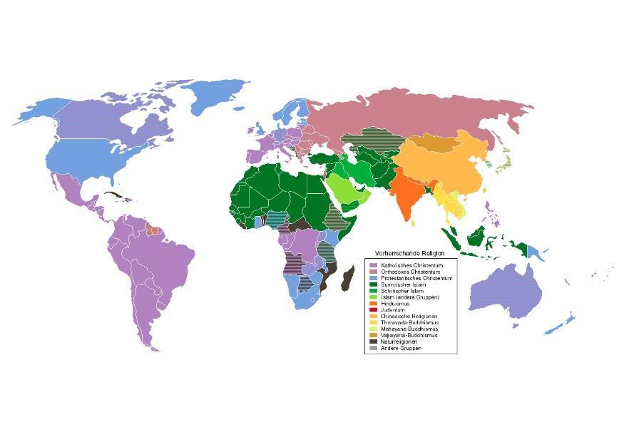 immagine religioni nel mondo